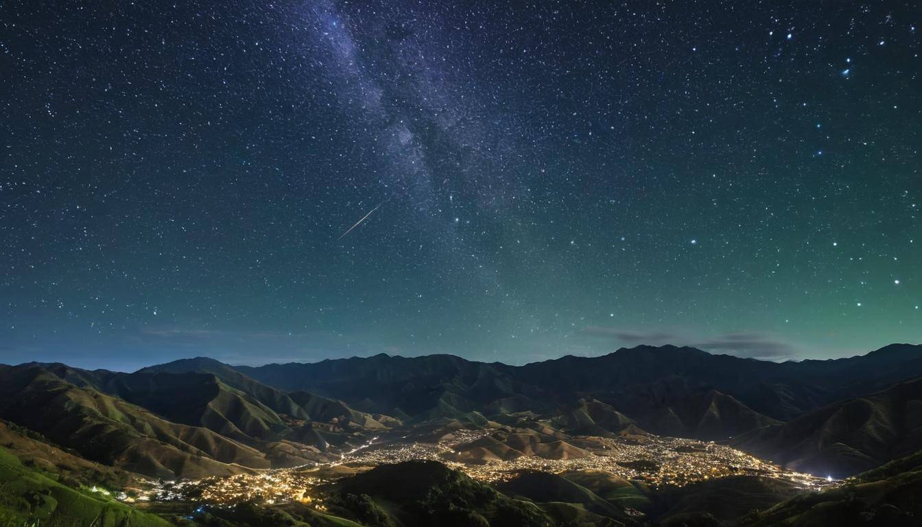 Starry night above Vilcabamba