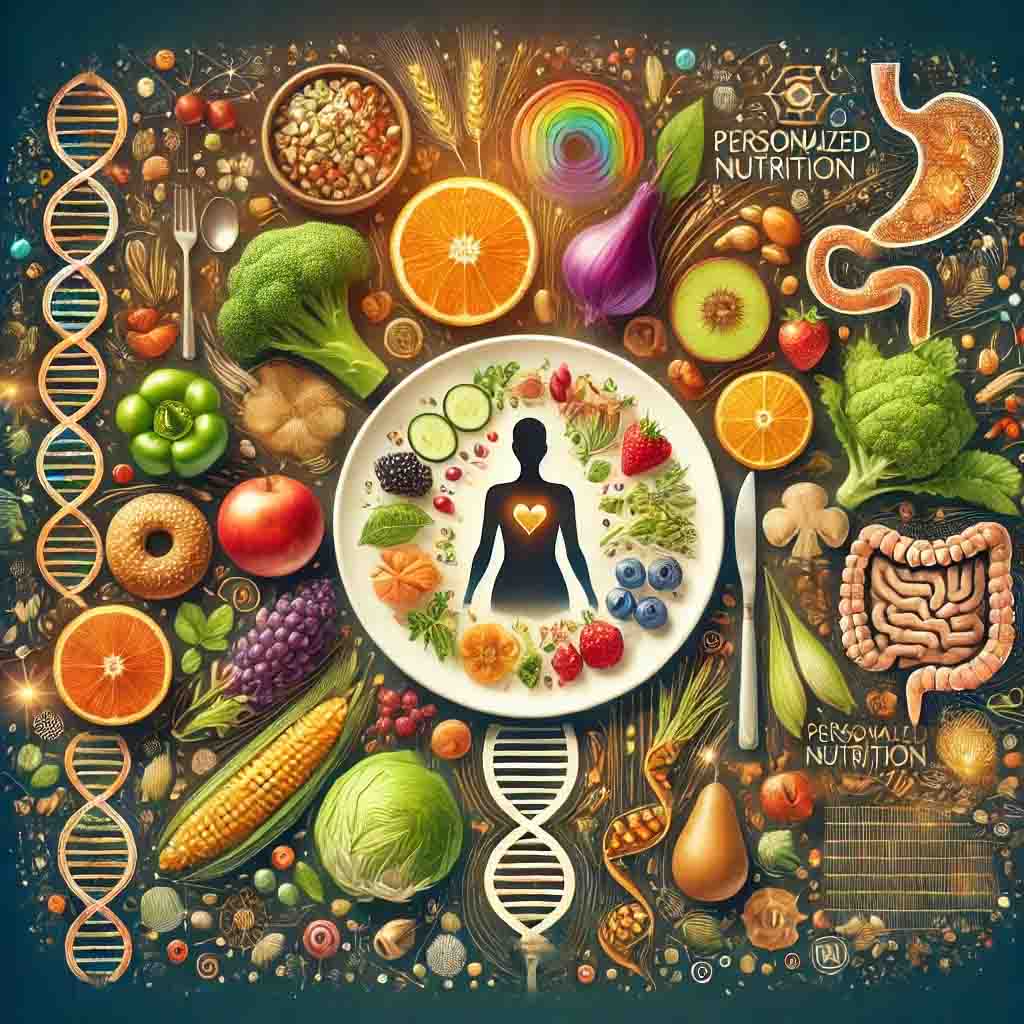 a plate full of food and fruits