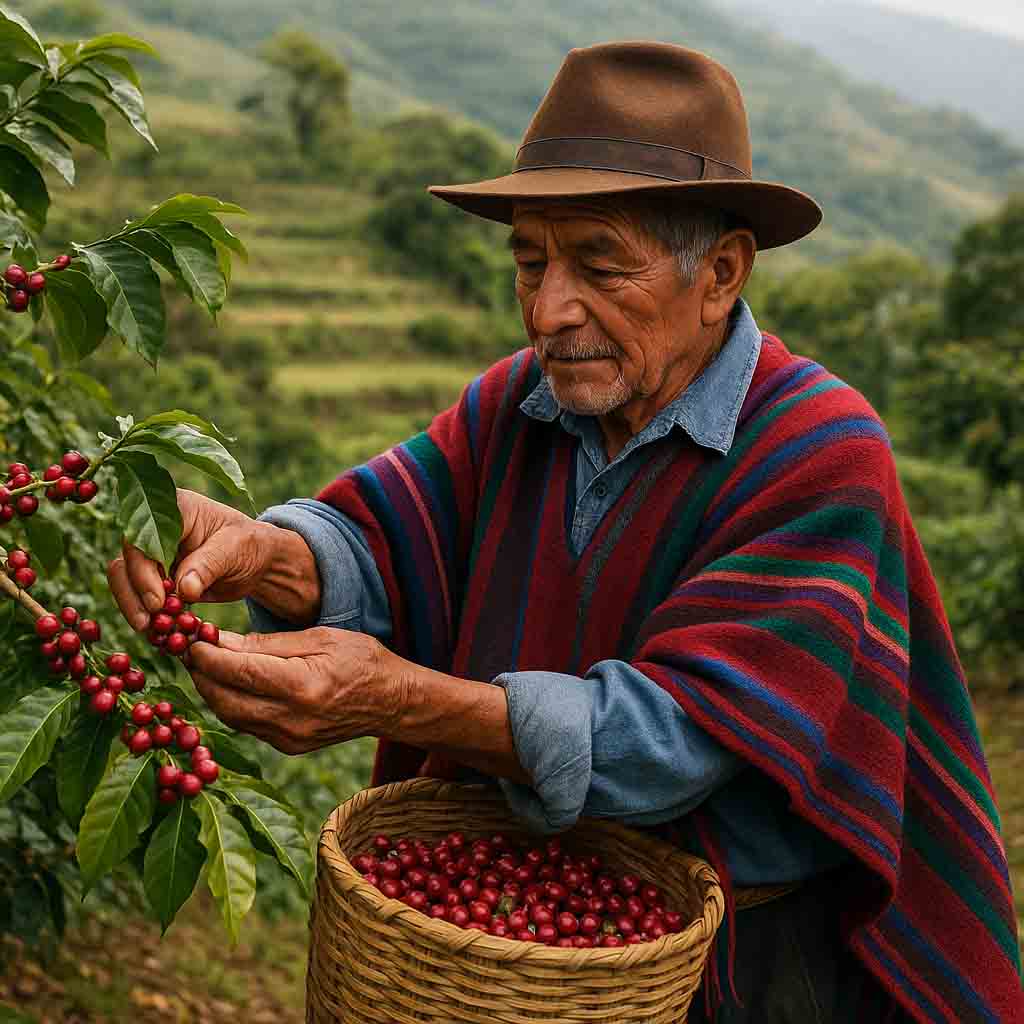 andean-farmer-harvesting-coffee