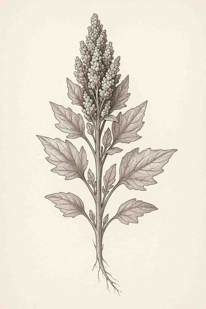 hand drawn image of quinoa